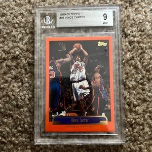 1999-00 Topps Orange Border Vince Carter RC BGS 9